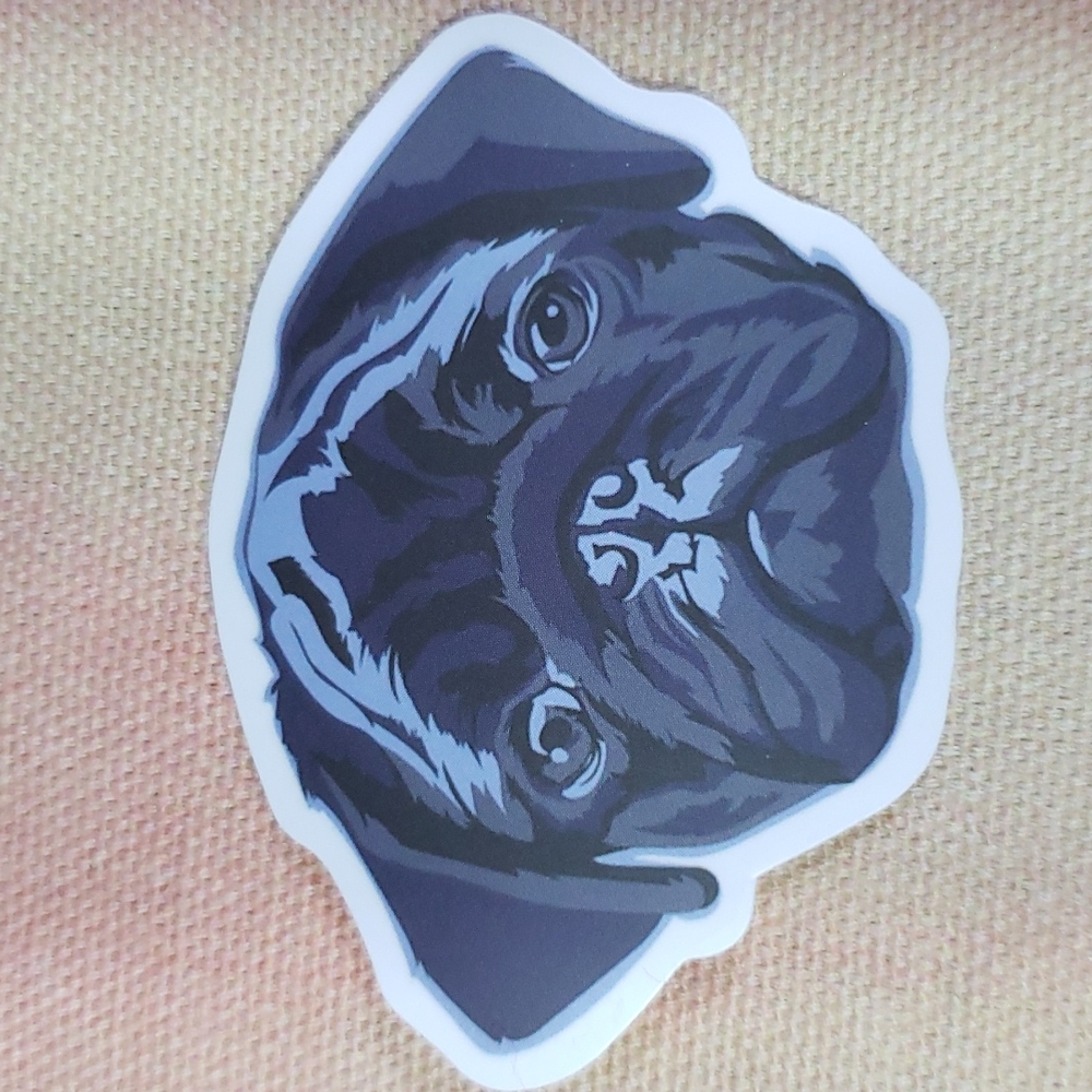 (D) Dog Sticker Doggie Dog Mom Puppy